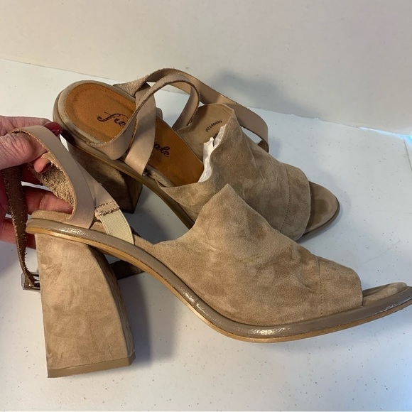 Free People See Ya There Heel Suede Wrap Sandal - Picture 8 of 11